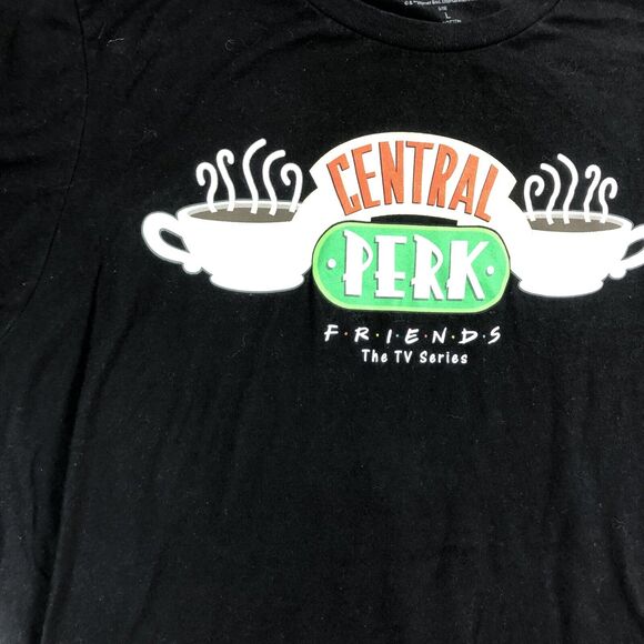 Central Perk FRIENDS TV Show Black T-Shirt Adult Large Graphic Tee - Picture 4 of 4